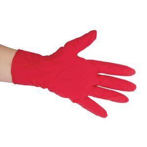 Pearl Powder-Free Nitrile Gloves Red Medium - Pack of 100 - FA284-M - 1