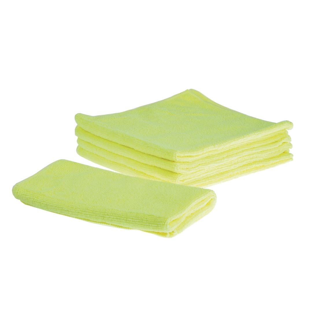Jantex Microfibre Cloths Yellow (Pack of 5) - DN841  - 4
