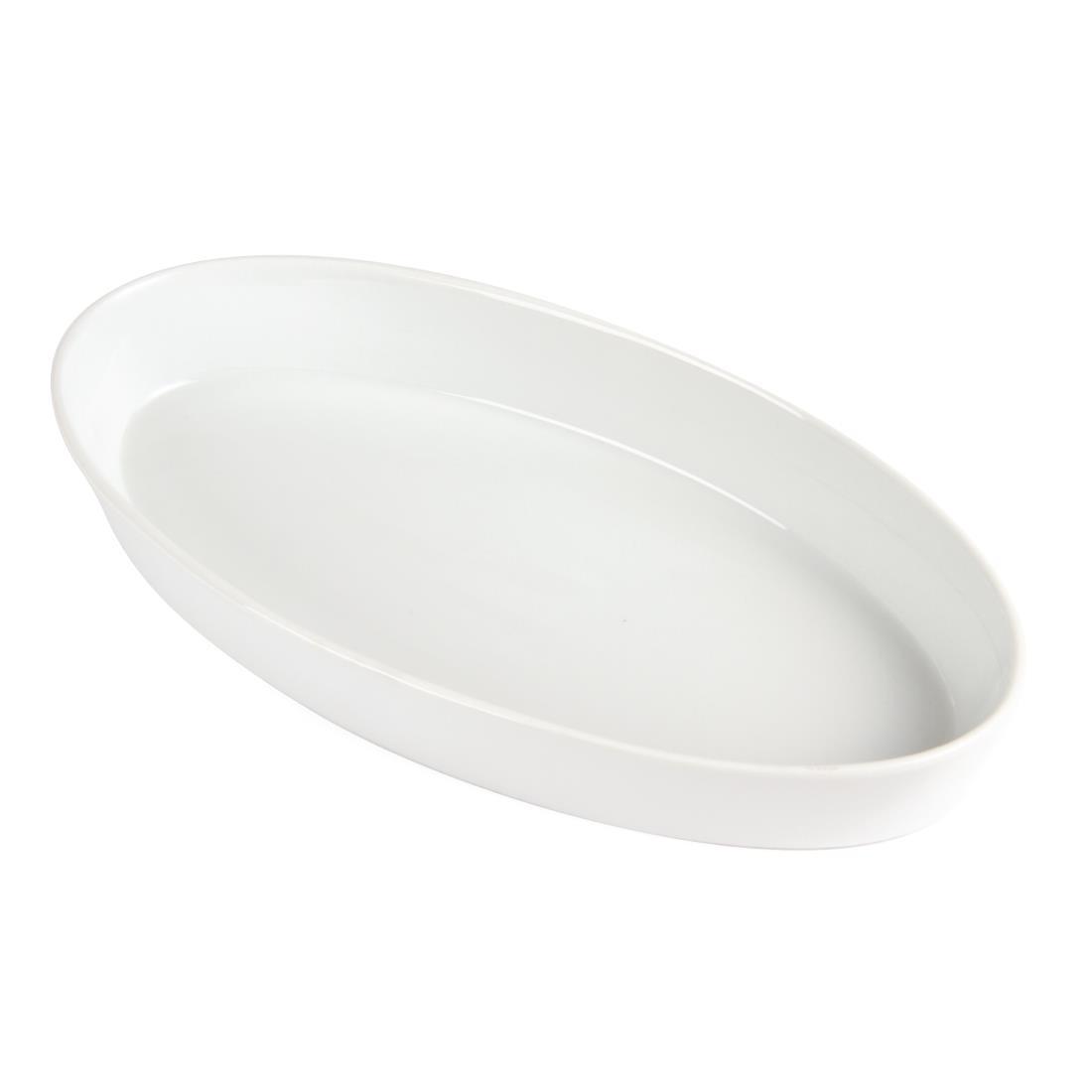 Olympia Whiteware Oval Sole Dishes 283 x 152mm (Pack of 6) - W409  - 4
