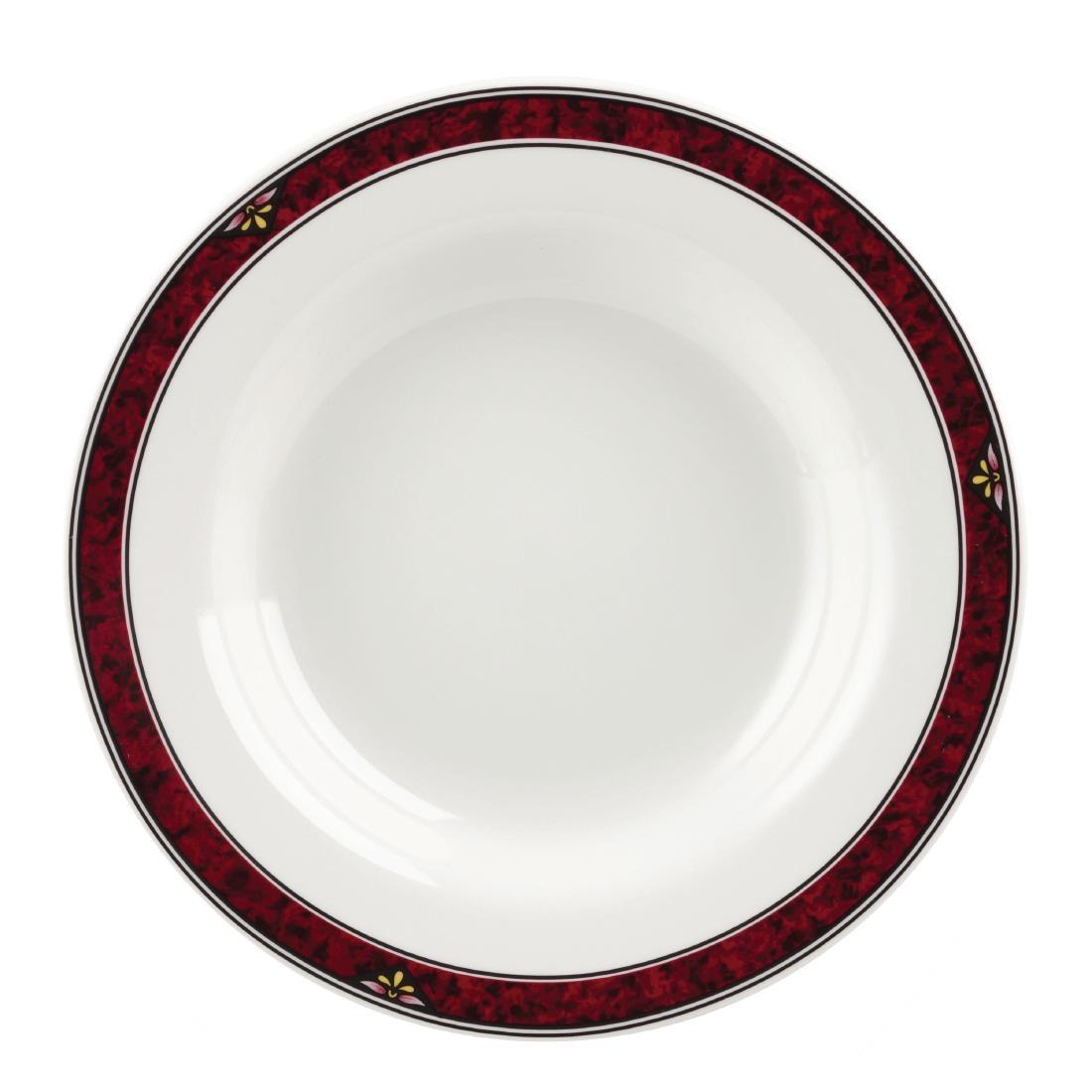Churchill Milan Classic Rimmed Soup Bowls 230mm (Pack of 24) - M754  - 1