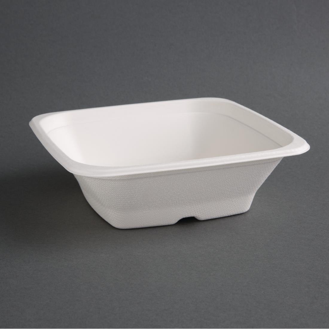 Fiesta Compostable Bagasse Square Bowls 24oz (Pack of 50) - FC536  - 1