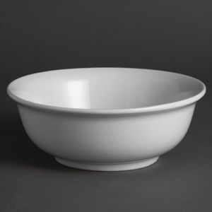Olympia Whiteware Salad Bowls 200mm (Pack of 6) - W428  - 1