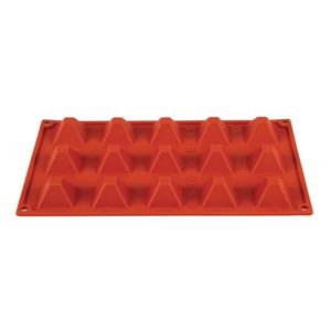 Pavoni Formaflex Silicone Pyramid Mould 15 Cup - N942  - 1