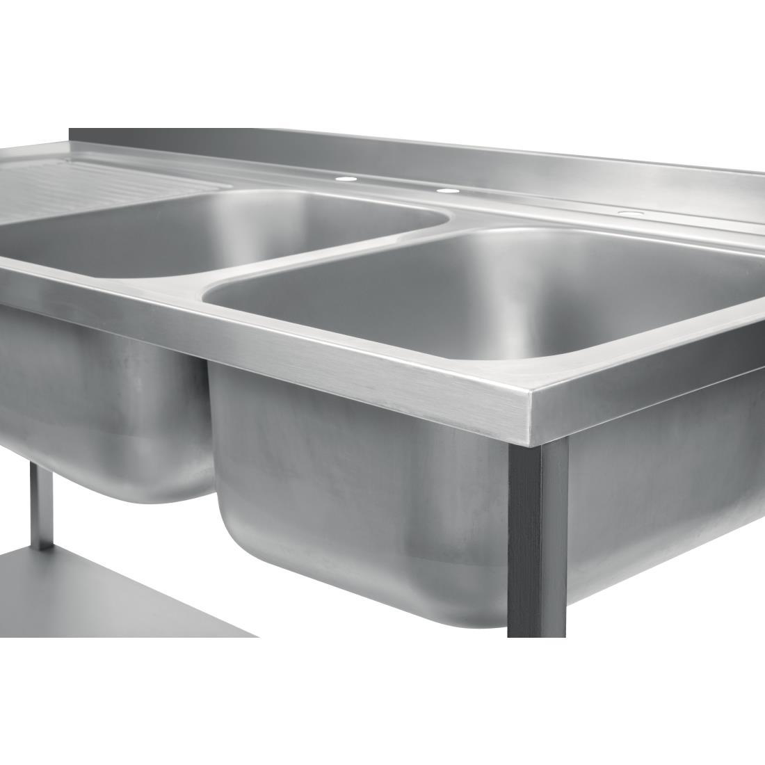 Holmes Fully Assembled Stainless Steel Sink Left Hand Drainer 1800mm - DR395  - 4