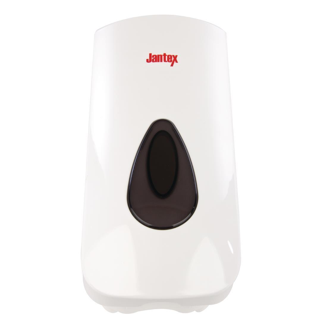 Jantex Manual Liquid Soap and Hand Sanitiser Dispenser 900ml White - GF281  - 7
