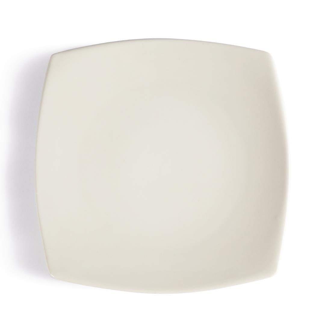 Olympia Ivory Round Square Plates 241mm (Pack of 12) - Y088  - 3