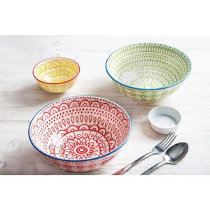 Olympia Fresca Large Bowls Green 205mm (Pack of 4) - DR767  - 7