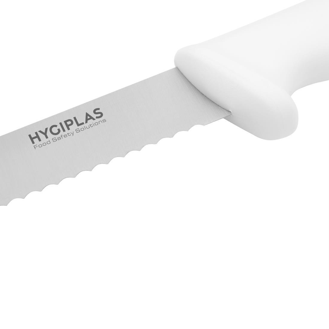 Hygiplas Bread Knife White 20.5cm - C882  - 3