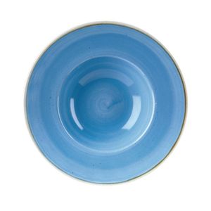 Churchill Stonecast Round Wide Rim Bowl Cornflower Blue 239mm (Pack of 12) - DF783  - 1