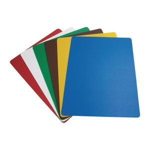 Hygiplas Colour Coded Chopping Mats Set Large (Pack of 6) - CP521  - 1