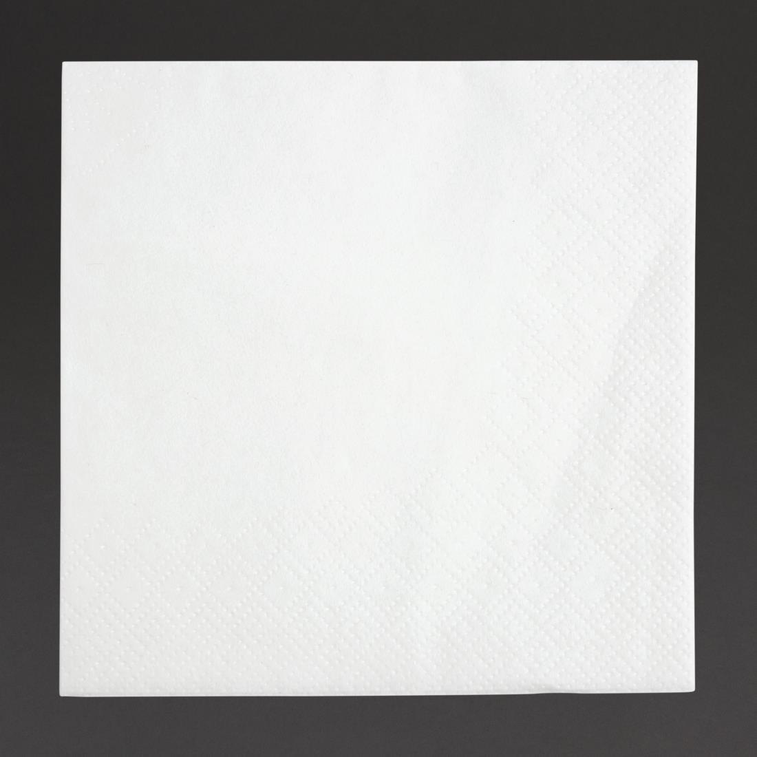 Fiesta Recyclable Cocktail Napkin White 24x24cm 2ply 1/4 Fold (Pack of 4000) - FE216  - 1