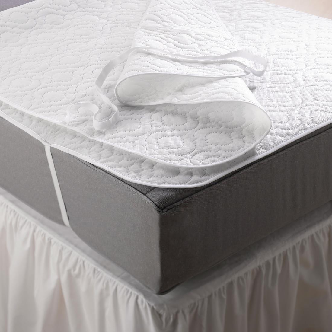 Mitre Essentials Quilted Polyproplene Mattress Protector Double - GU557  - 1