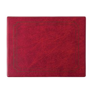 Olympia PVC Burgundy Place Mat (Pack of 6) - E603  - 1