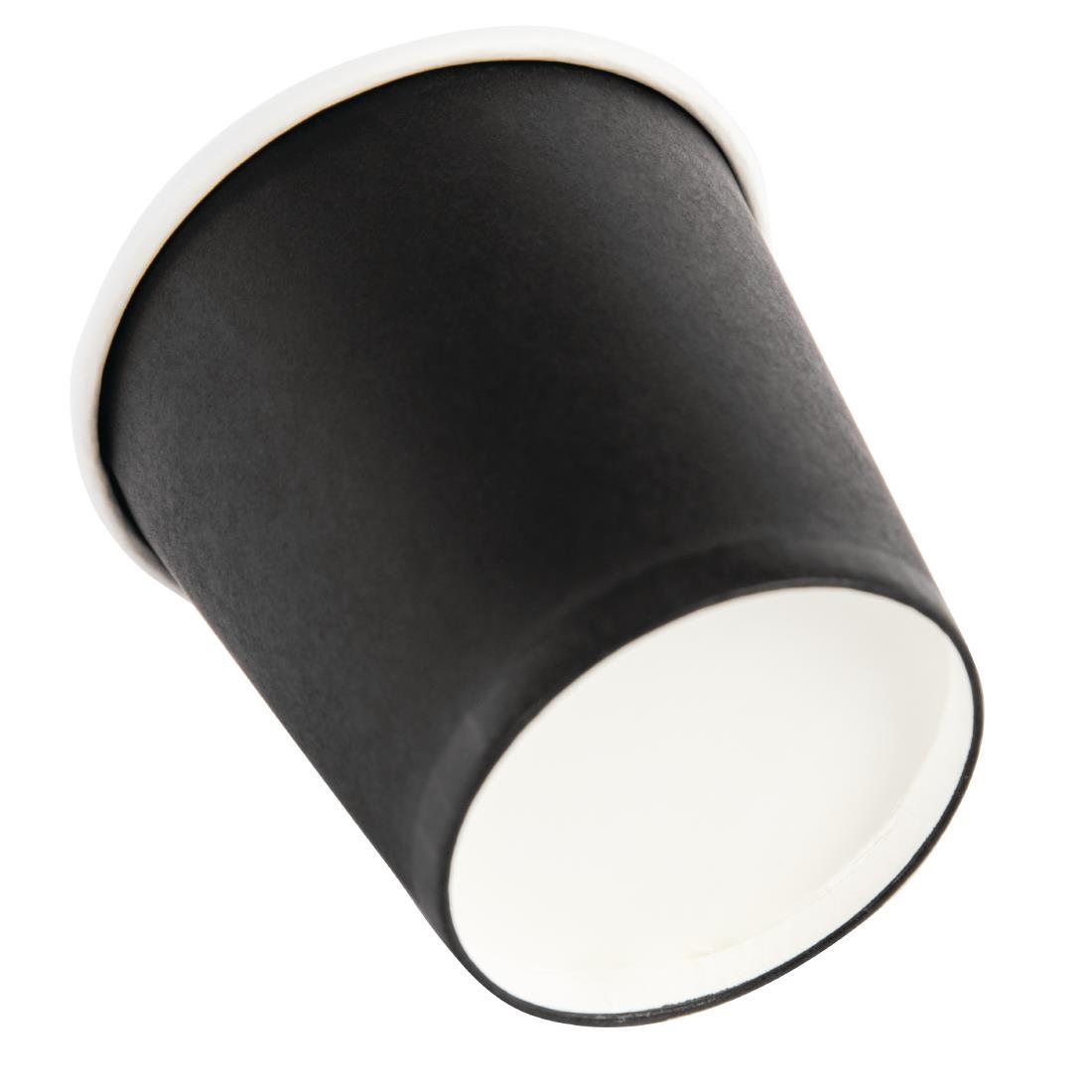 Fiesta Recyclable Espresso Cups Single Wall Black 112ml / 4oz (Pack of 1000) - GF018  - 3