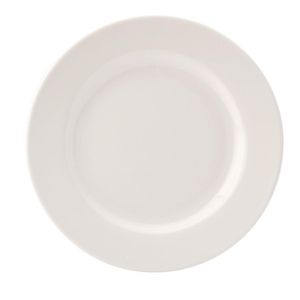 Utopia Pure White Wide Rim Plates 203mm (Pack of 24) - DY311  - 1