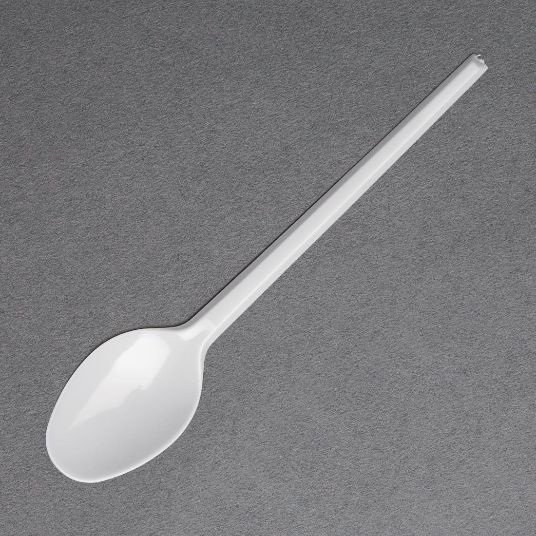 Fiesta Recyclable Lightweight Plastic Teaspoons White (Pack of 100) - U643  - 3