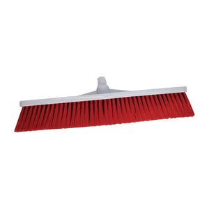SYR Hygiene Broom Head Soft Bristle Red - L868  - 1