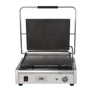 Buffalo Large Ribbed Top Contact Grill - FC382  - 1