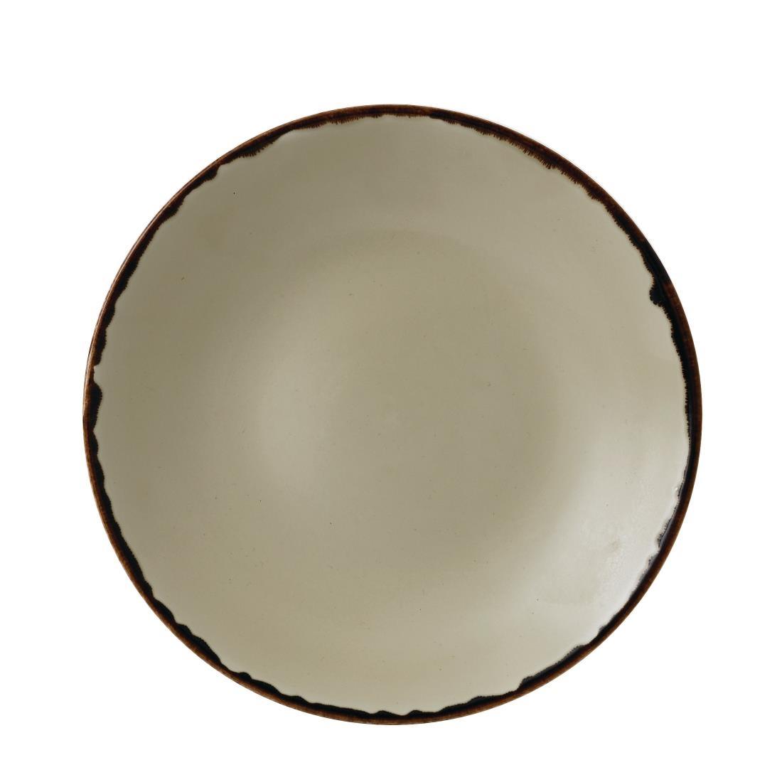 Dudson Harvest Deep Coupe Plates Linen 281mm (Pack of 12) - FC036  - 1