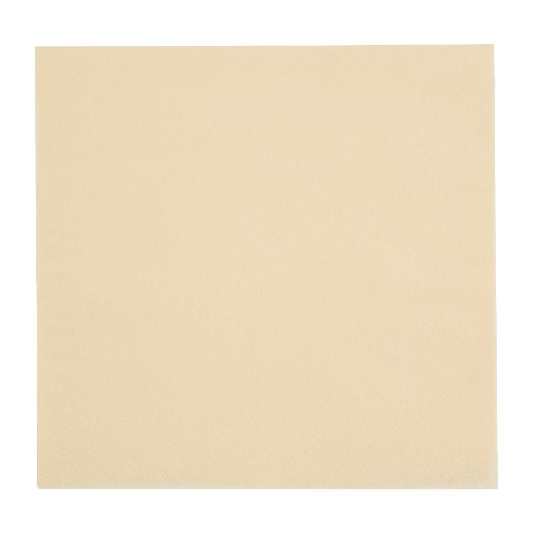 Fiesta Recyclable Lunch Napkin Cream 33x33cm 2ply 1/4 Fold (Pack of 2000) - FE220  - 1