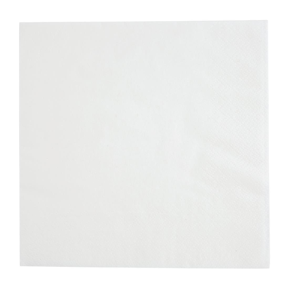 Fiesta Recyclable Lunch Napkin White 33x33cm 2ply 1/4 Fold (Pack of 2000) - FE219  - 2