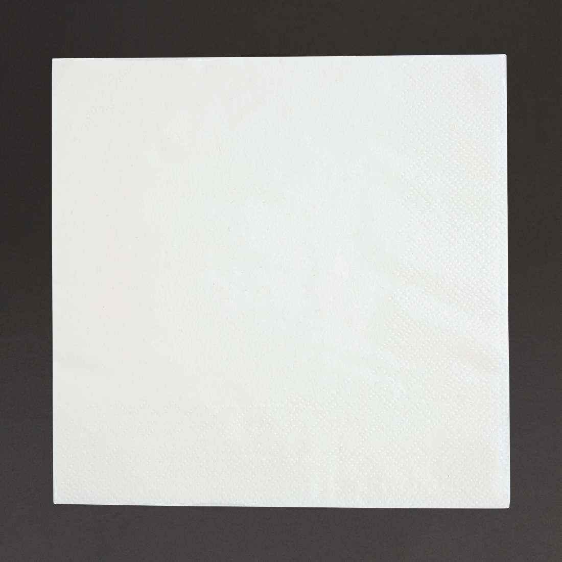 Fiesta Recyclable Lunch Napkin White 30x30cm 1ply 1/4 Fold (Pack of 5000) - FE212  - 1