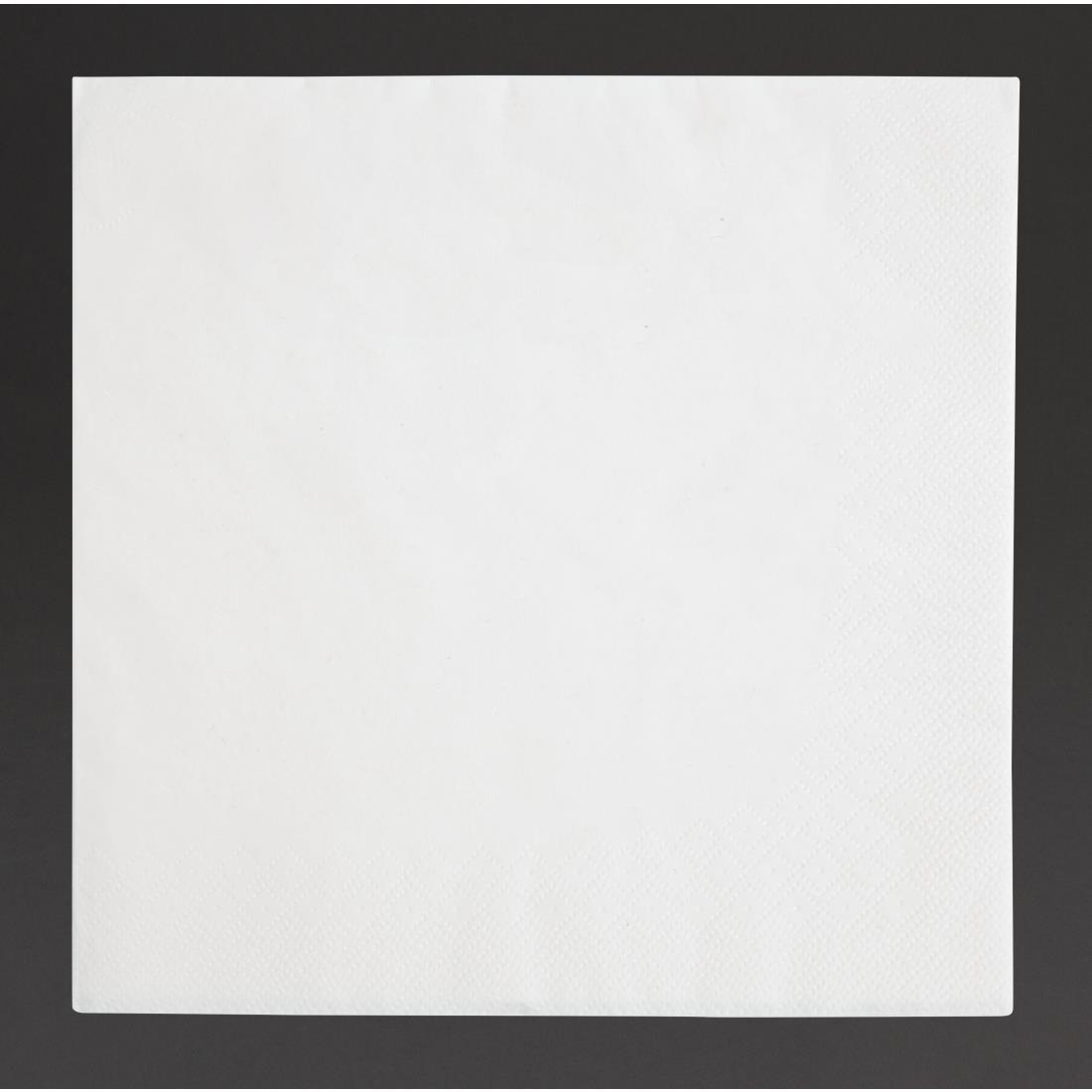 Fiesta Recyclable Dinner Napkin White 40x40cm 3ply 1/4 Fold (Pack of 1000) - FE251  - 1