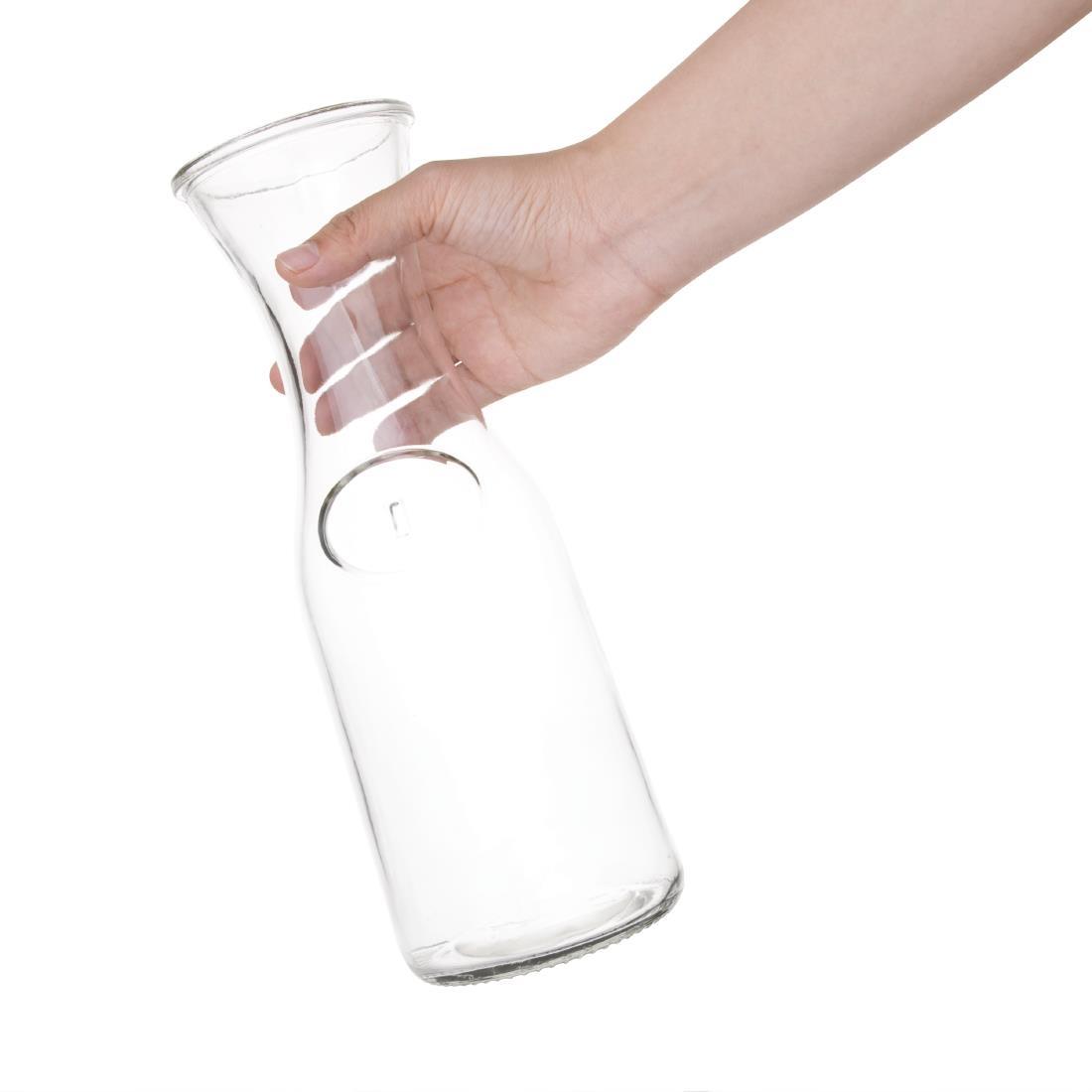 Olympia Glass Carafe 1Ltr (Pack of 6) - GG928  - 2