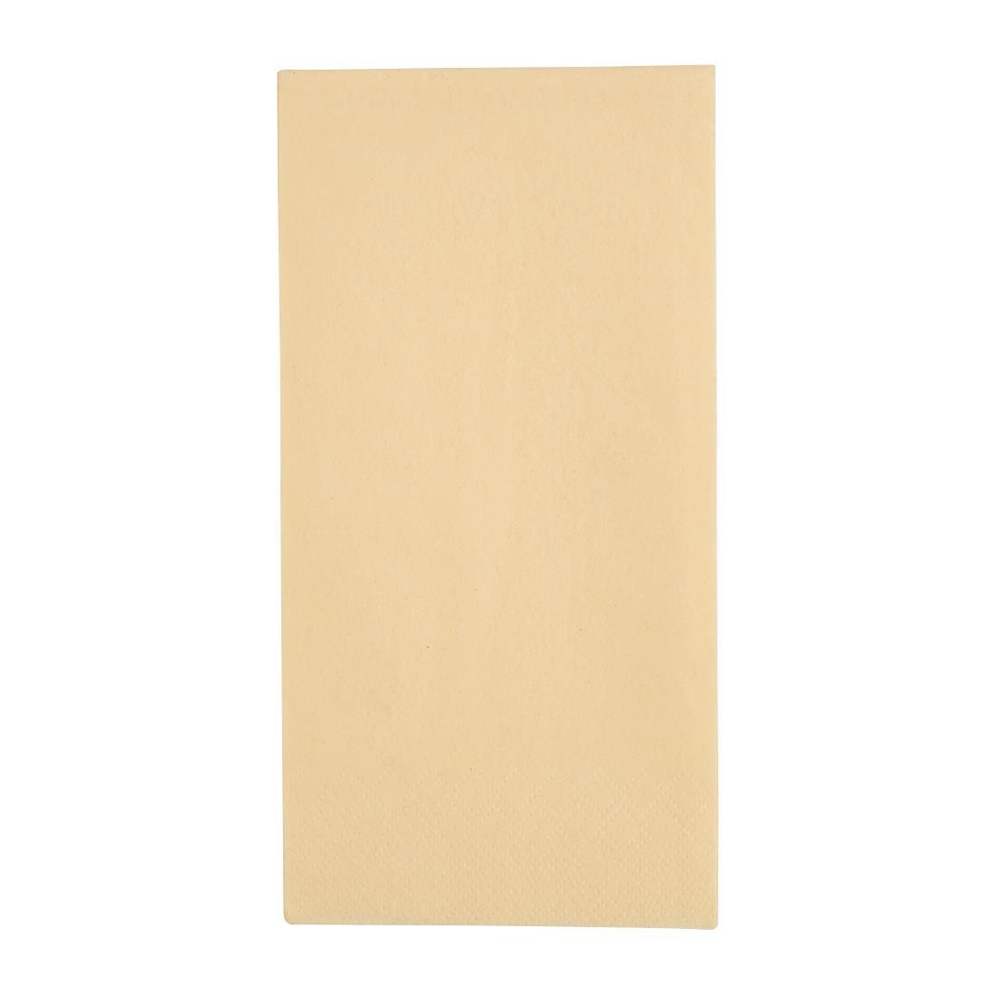 Fiesta Recyclable Dinner Napkin Cream 40x40cm 3ply 1/8 Fold (Pack of 1000) - FE259  - 1