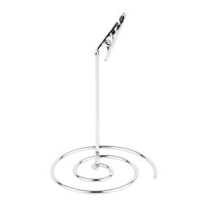 Chrome Plated Spiral Table Number Clip - GJ095  - 1