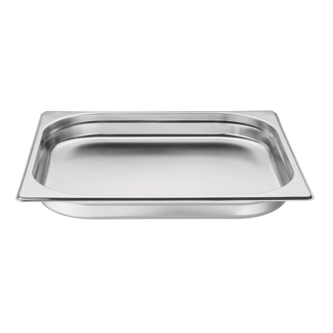 Vogue Stainless Steel Gastronorm 2/3 Pan 20mm - GM314  - 2