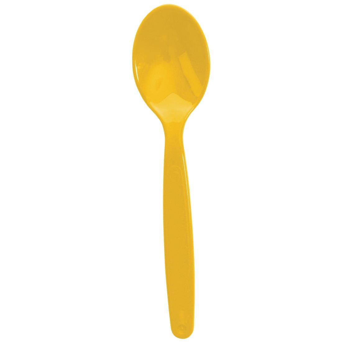 Olympia Kristallon Polycarbonate Spoon Yellow (Pack of 12) - DL123  - 2