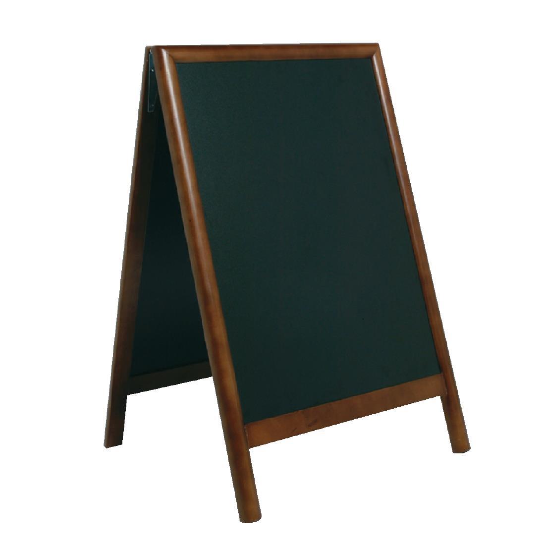 Securit Duplo Pavement Board 850 x 550mm Dark Wood - CE430  - 1