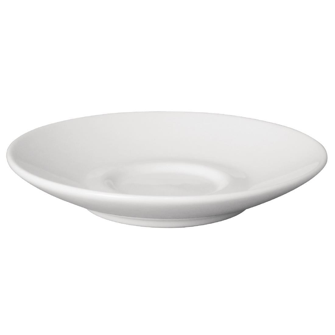 Olympia Cafe Espresso Saucers White 116.5mm (Pack of 12) - GK086  - 2