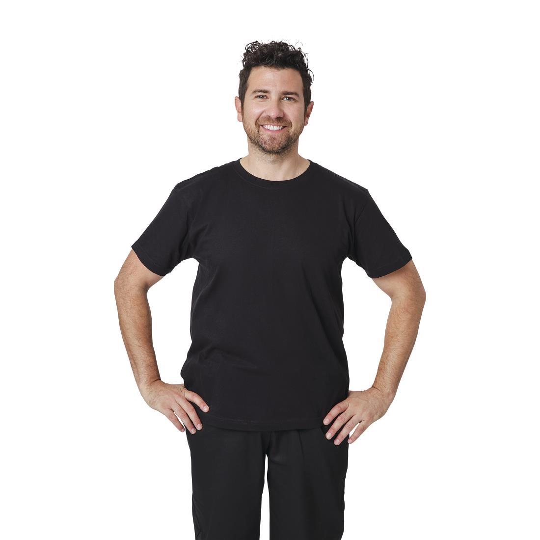 Unisex Chef T-Shirt Black 2XL - A295-2XL  - 2