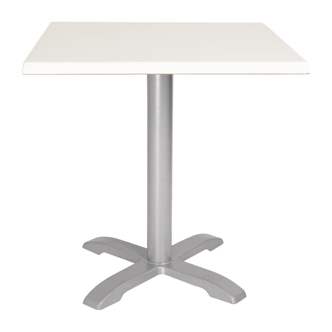 Bolero Pre-drilled Square Table Top White 700mm - GG641  - 2