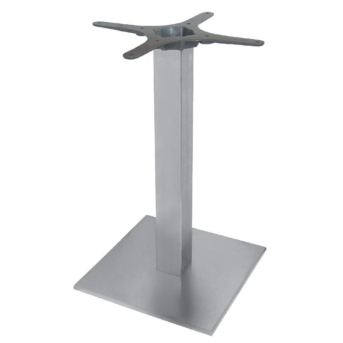 Bolero Stainless Steel Square Table Base - CF157  - 4