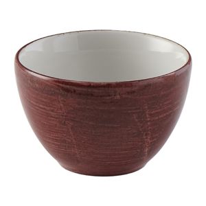 Churchill Stonecast Patina Profile Sugar Bowl Red Rust 227ml (Pack of 12) - FS896  - 1