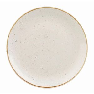 Churchill Stonecast Round Coupe Plate Barley White 165mm (Pack of 12) - DK520  - 1