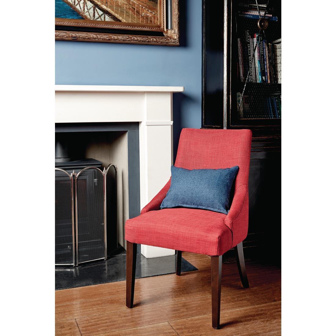 Bolero Dark Red Finesse Dining Chairs (Pack of 2) - CF368  - 7