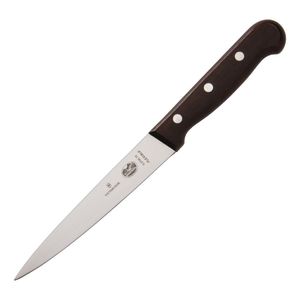 Victorinox Wooden Handled Filleting Knife 16cm - C610  - 1