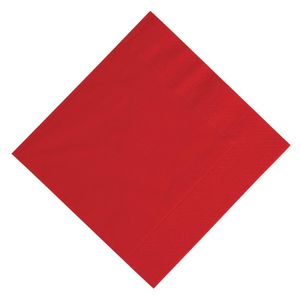 Duni Lunch Napkin Red 33x33cm 3ply 1/4 Fold (Pack of 1000) - GJ104  - 1