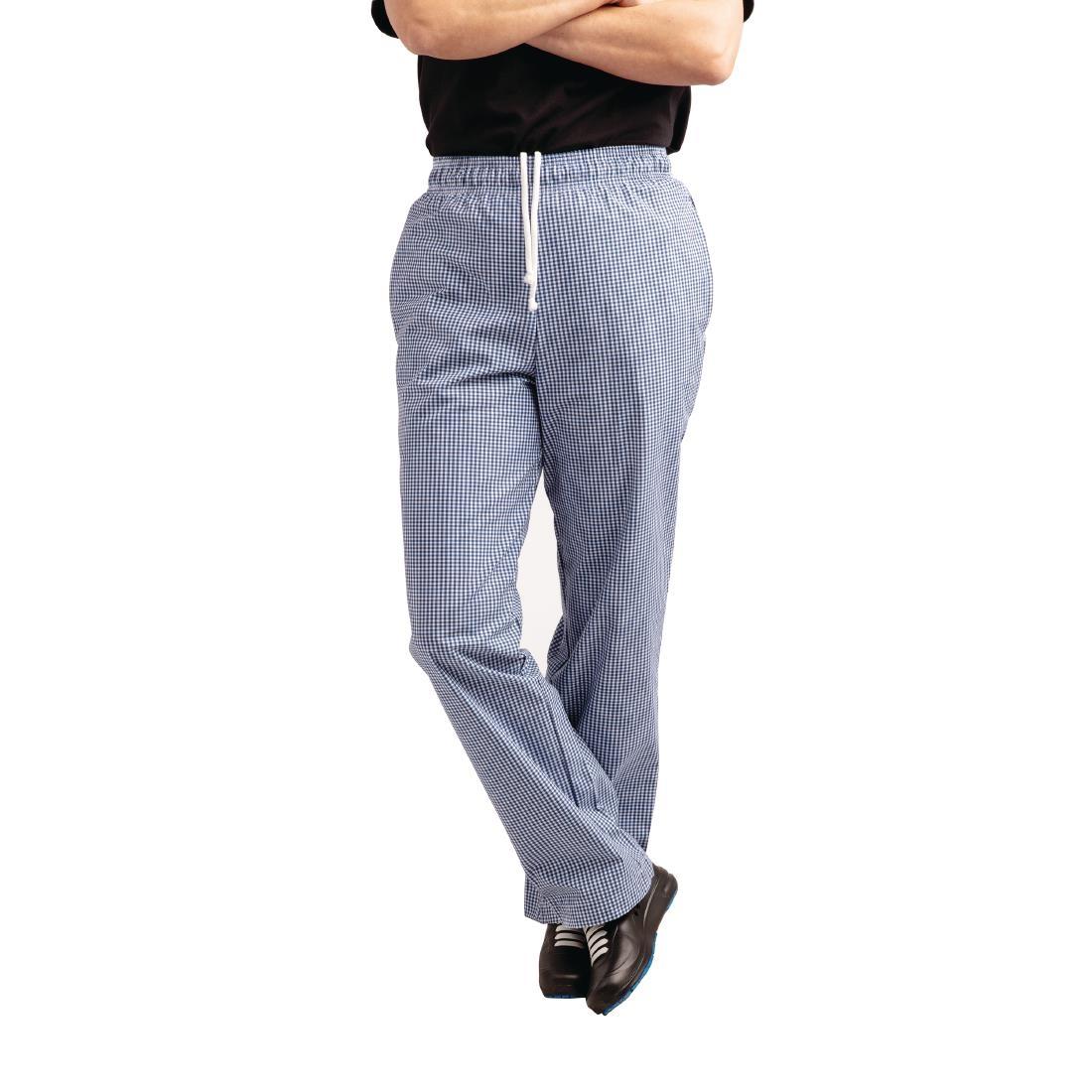 Whites Easyfit Trousers Teflon Blue Check S - A025T-S  - 7