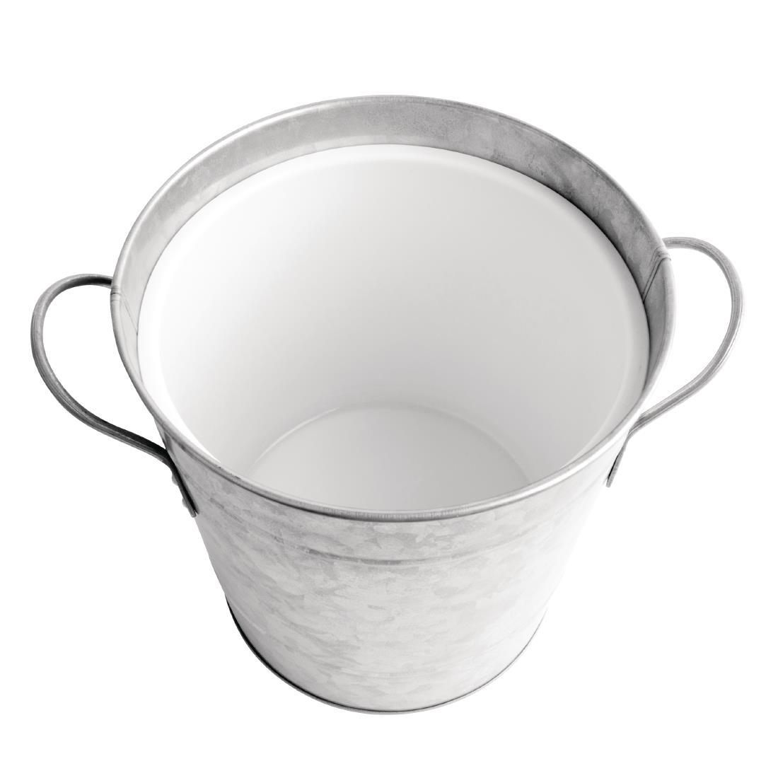 Olympia Galvanised Steel Wine And Champagne Bucket With Lid - CK824  - 3