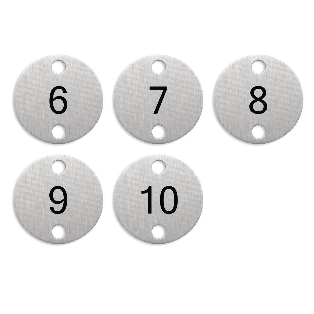 Bolero Table Numbers Silver (6-10) - DY771  - 2