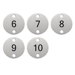 Bolero Table Numbers Silver (6-10) - DY771  - 3