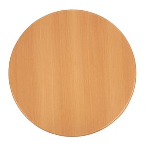 Bolero Pre-drilled Round Table Top Beech Effect 800mm - GL975  - 1