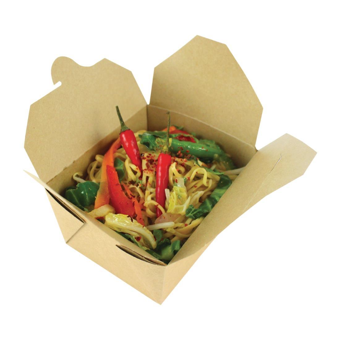 Vegware Compostable Paperboard Food Boxes No.8 1300ml / 46oz (Pack of 300) - GK102  - 4