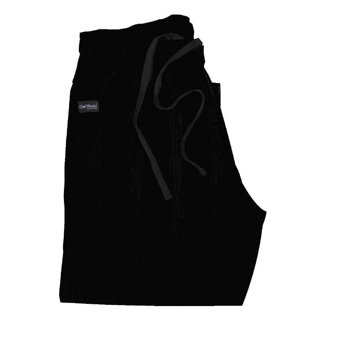 Chef Works Unisex Better Built Baggy Chefs Trousers Black L - A695-L  - 3