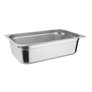 Vogue Stainless Steel 1/1 Gastronorm Pan 150mm - K924  - 1